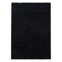 TEPPICH Hochflor SPREE in Schwarz, einfarbig, 200 x 290 cm - Schwarz, Textil (290/200cm) - KADIMA DESIGN