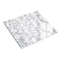 GLASPLATTE 60x52 cm Graue Dreiecke - Grau, Glas (60/0.4/52cm) - TULUP
