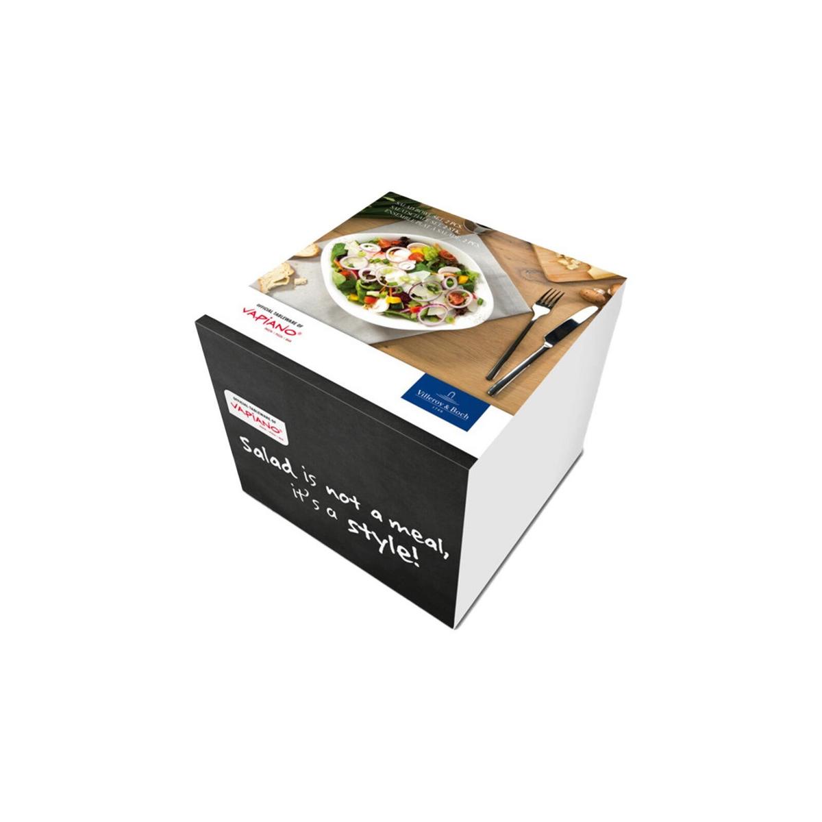 SALATSCHALEN Vapiano weiß 20,5 x 17 cm 2er Set - Weiß, Keramik (1cm) - Villeroy & Boch