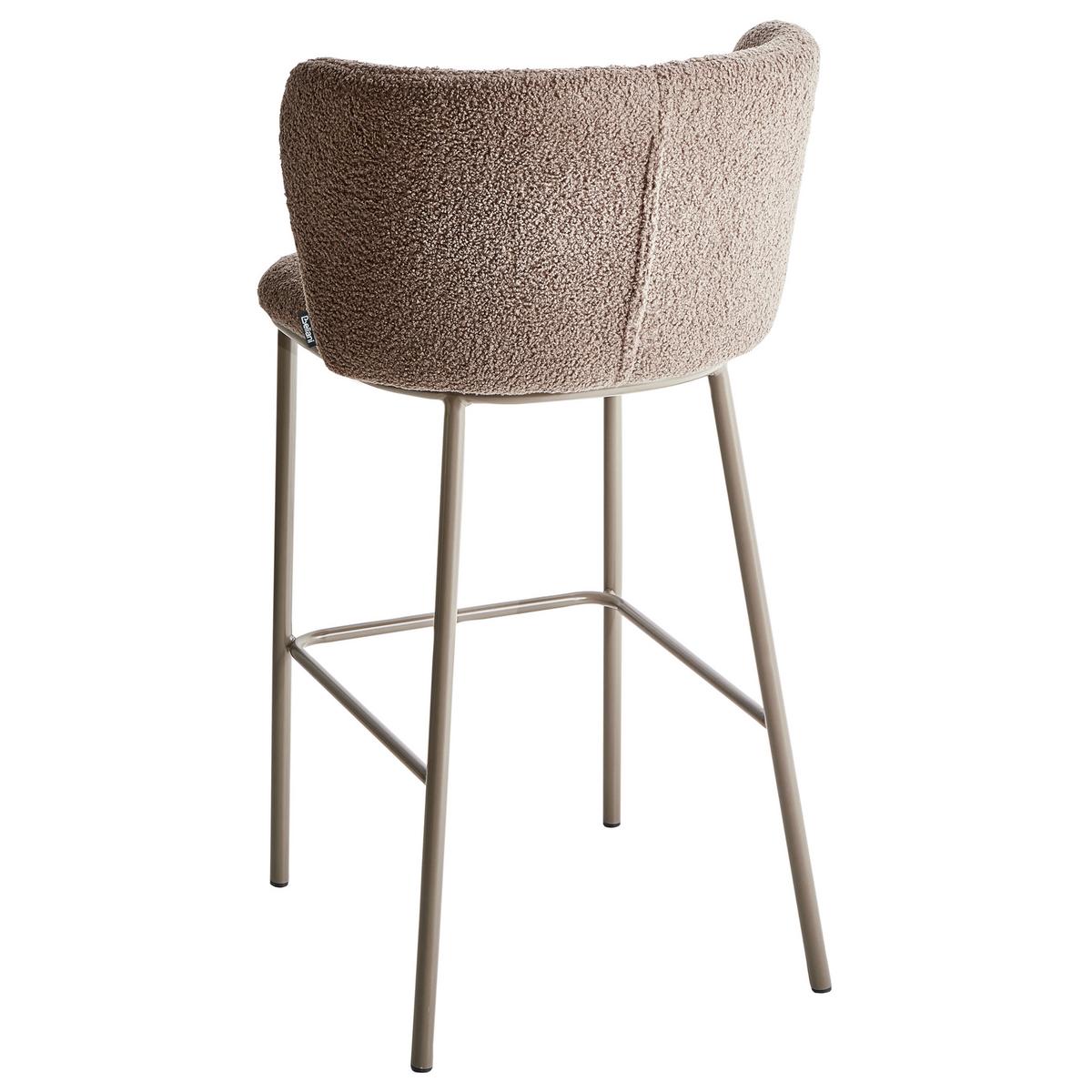 BARSTÜHLEN 2er-Set Braun Mina II - Braun, Textil (52/98/46cm) - Beliani