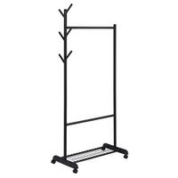 KLEIDERSTÄNDER AURIGO schwarz - Schwarz, Metall (81/185/44cm) - IDIMEX