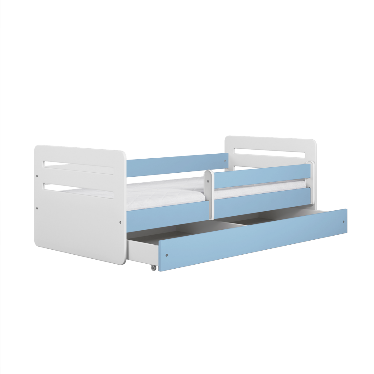 KINDERBETT Tomi mit Schublade ohne Matratze Blau 90/65/144 - Blau, Holzwerkstoff (80/140cm) - RAUMHIRSCH FURNITURE