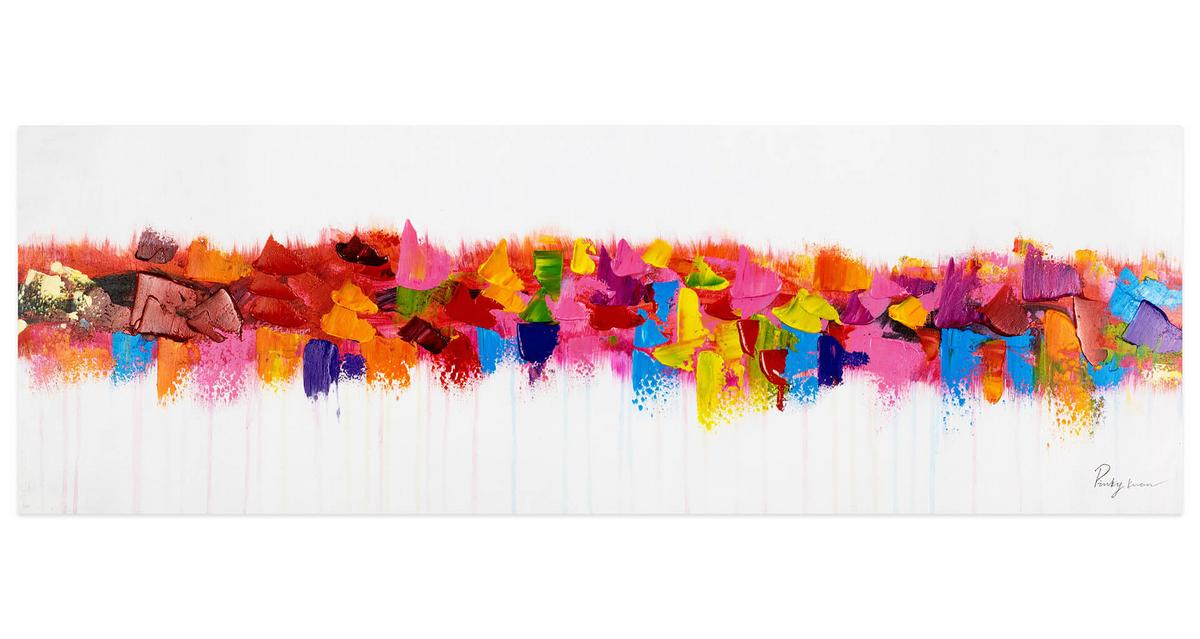 ÖLGEMÄLDE 120/40 cm - Multicolor, Holz/Textil (120/40cm) - KUNSTLOFT