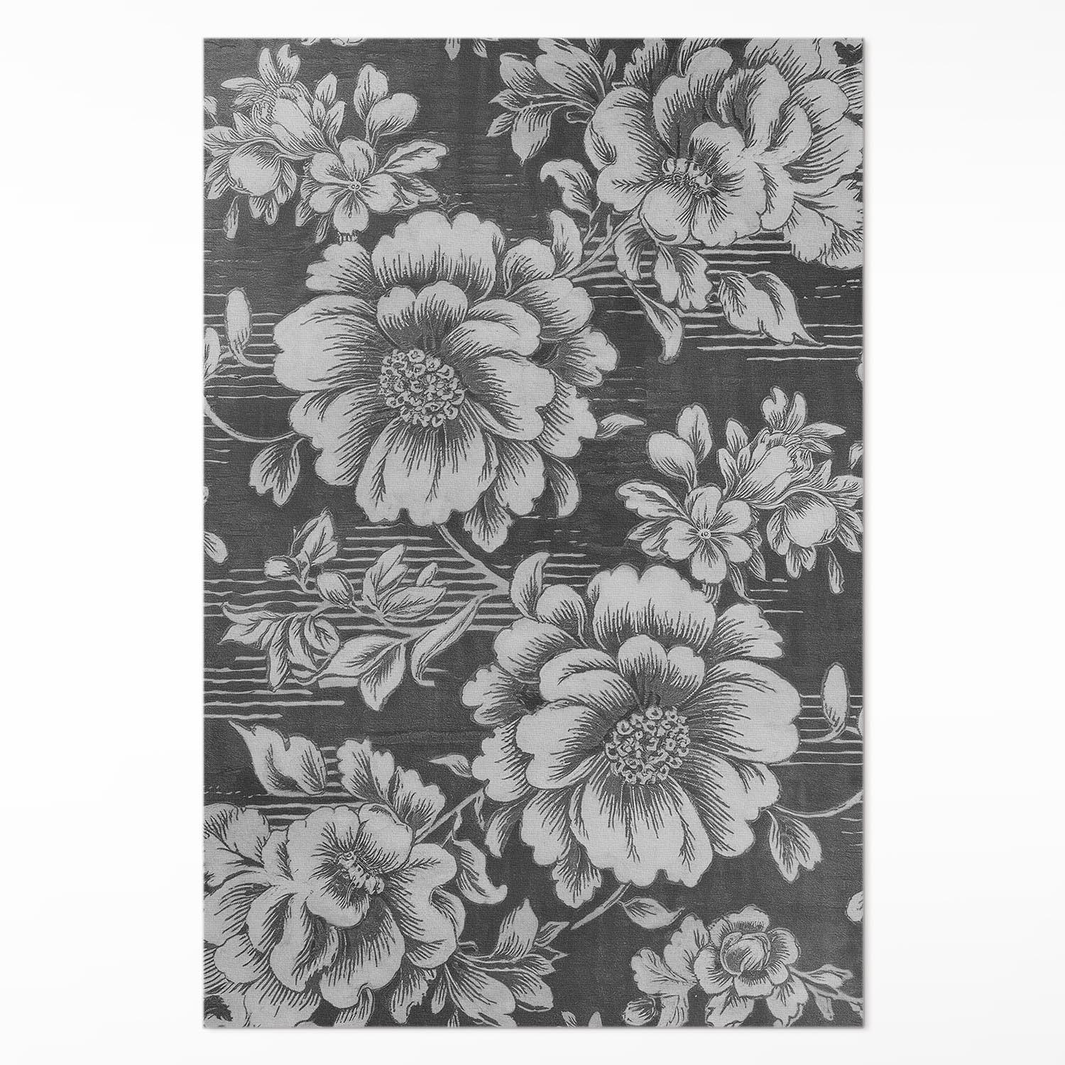 TEPPICH 140x210 cm Subtile Florale Akzente - Greige, Kunststoff (140/210cm) - Wallfluent