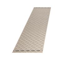 TEPPICH Outdoor IMST in Beige, mit Rautenmuster, 80 x 250 cm - Beige, Textil (80/250cm) - KADIMA DESIGN