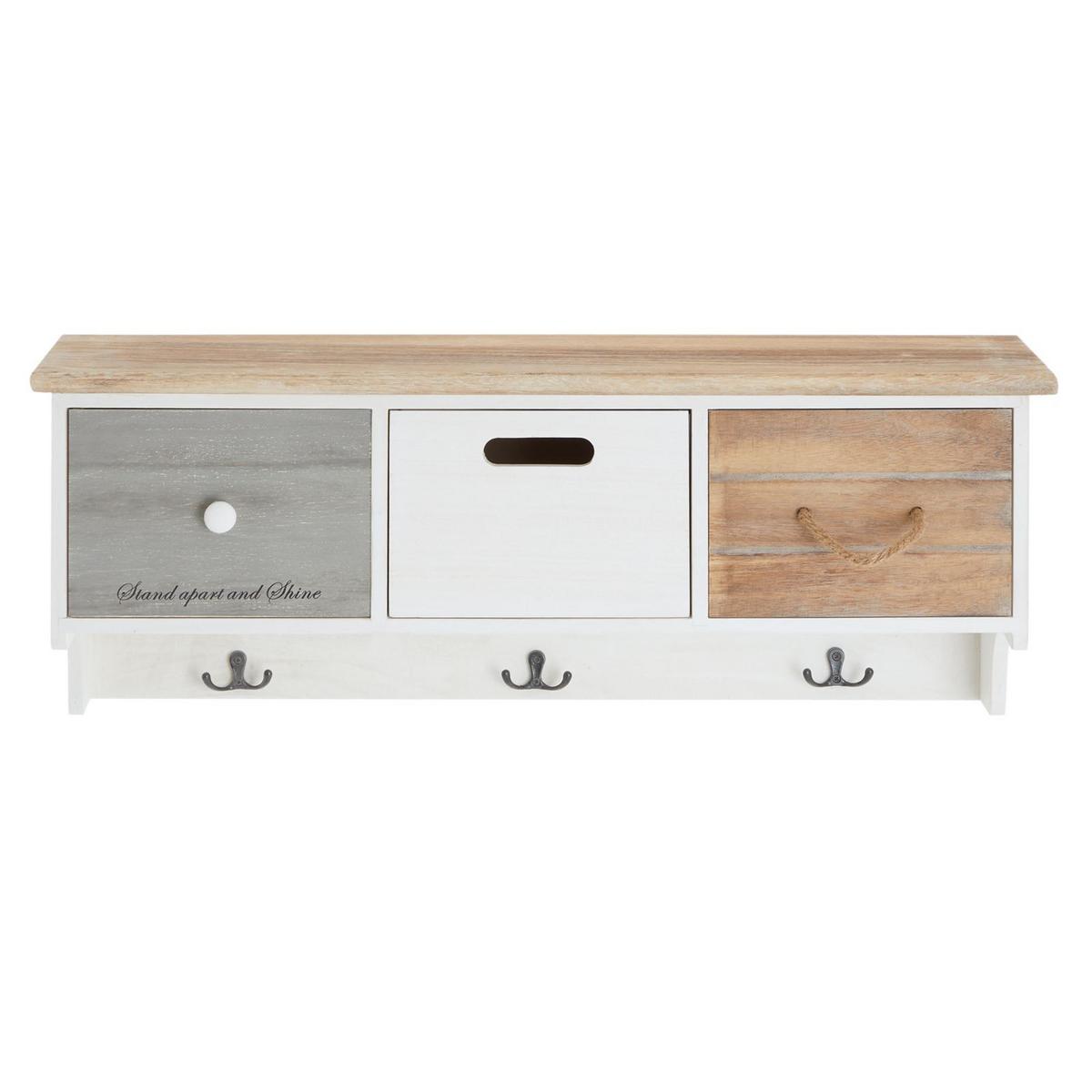 WANDGARDEROBE SALVA weiß - Weiß, Holz (73/28/25cm) - CARO-Möbel