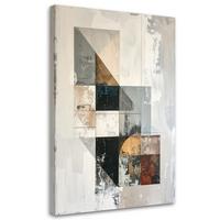 LEINWANDBILD Abstraktion 80x120cm - Grau, Textil (80/120cm) - Feeby
