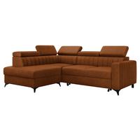 ECKSOFA Milano 2RRLXP, Seite: Links LXP+R+2R - Bronzefarben, Holz/Textil (249/195cm) - MIRJAN24