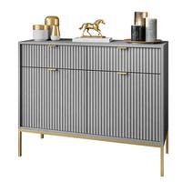 SIDEBOARD YASUMI 153 2D3S mit Schubladen beige - Beige, Holzwerkstoff (153.5/81.4/39.4cm) - Lookway