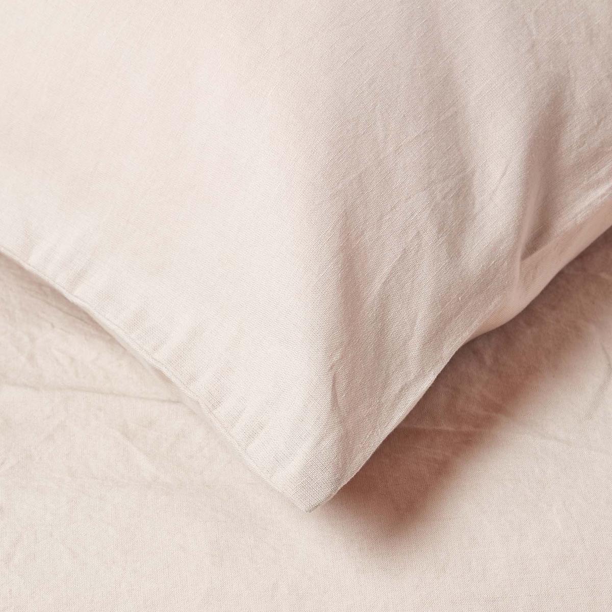 KISSENBEZUG Leinen für V-Form-Kissen - Beige, Textil (38/76cm) - Homescapes