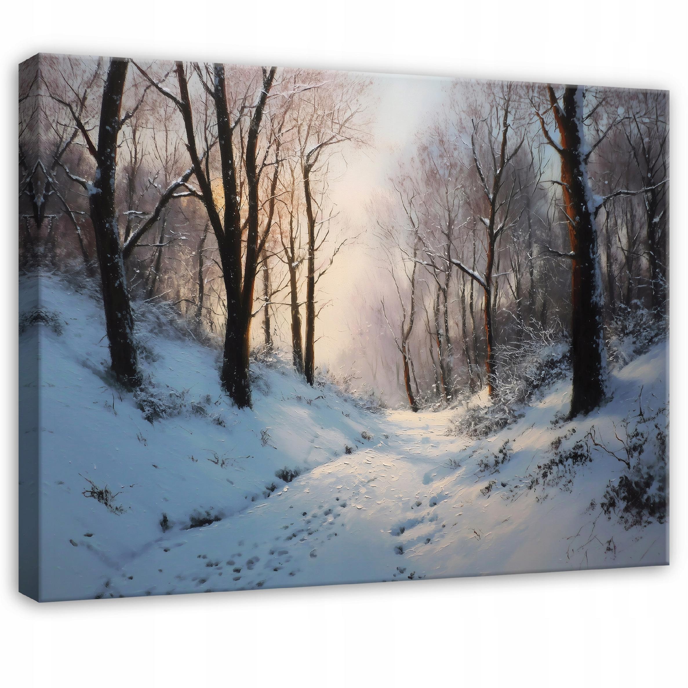 LEINWANDBILD Wald Bäume Braun 100x70 cm - Multicolor, Holzwerkstoff (100/70cm) - Wallarena