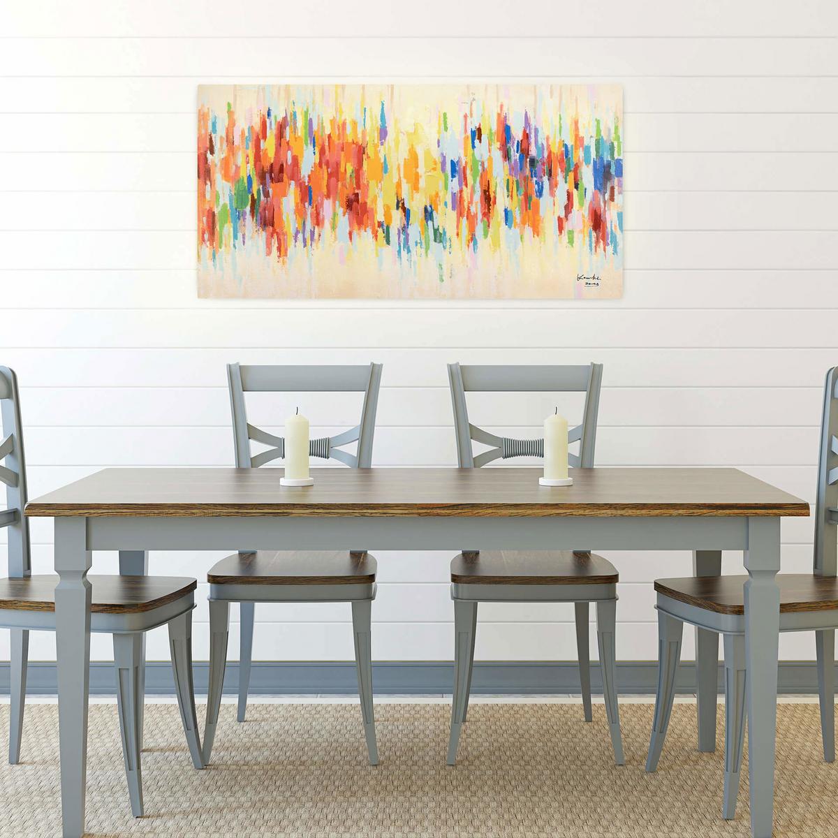 ÖLGEMÄLDE 120/60 cm - Multicolor, Holz/Textil (120/60cm) - KUNSTLOFT