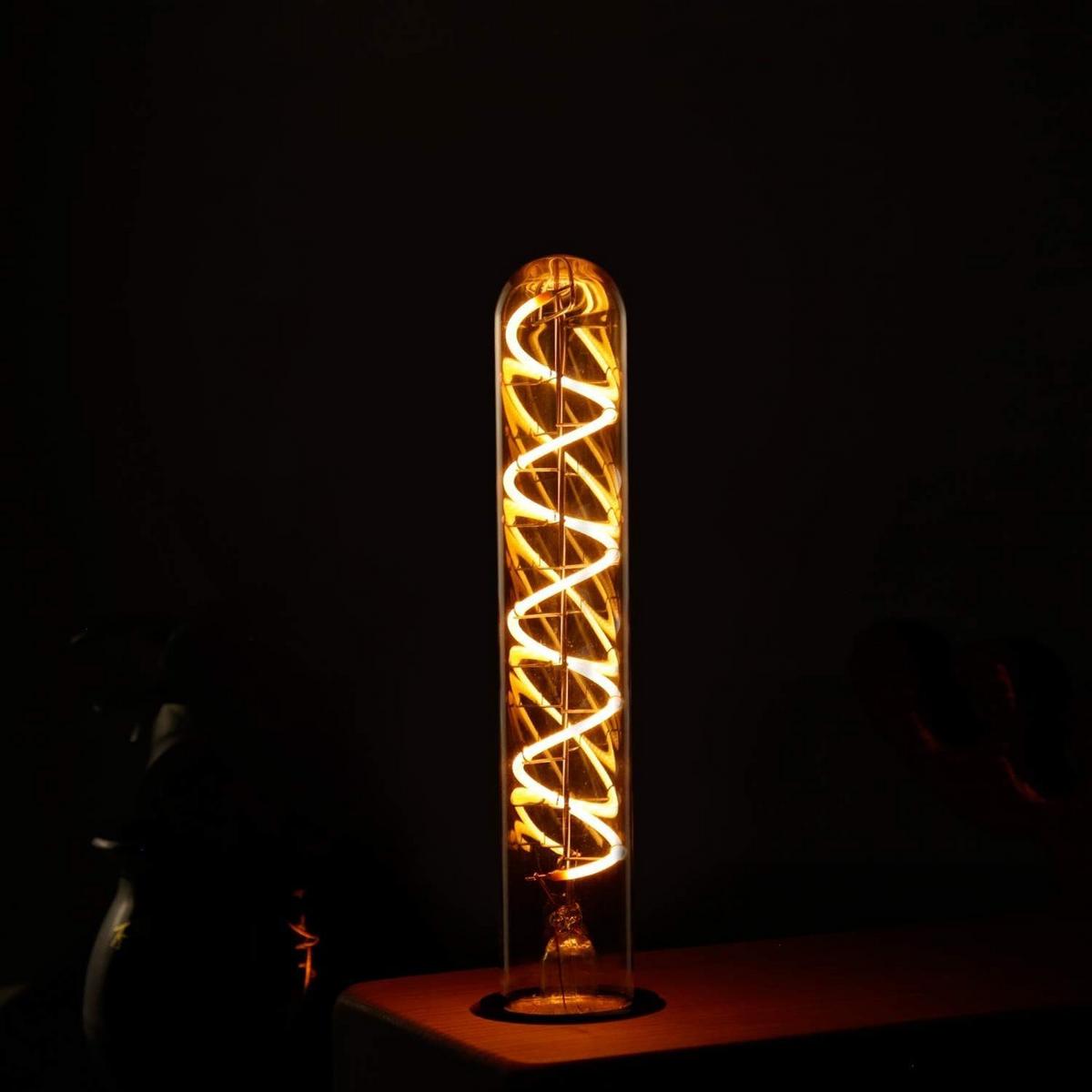 LED-LEUCHTMITTEL Apolda II 3/3/18.5cm - Braun, Glas (3/18.5cm) - Nettlife