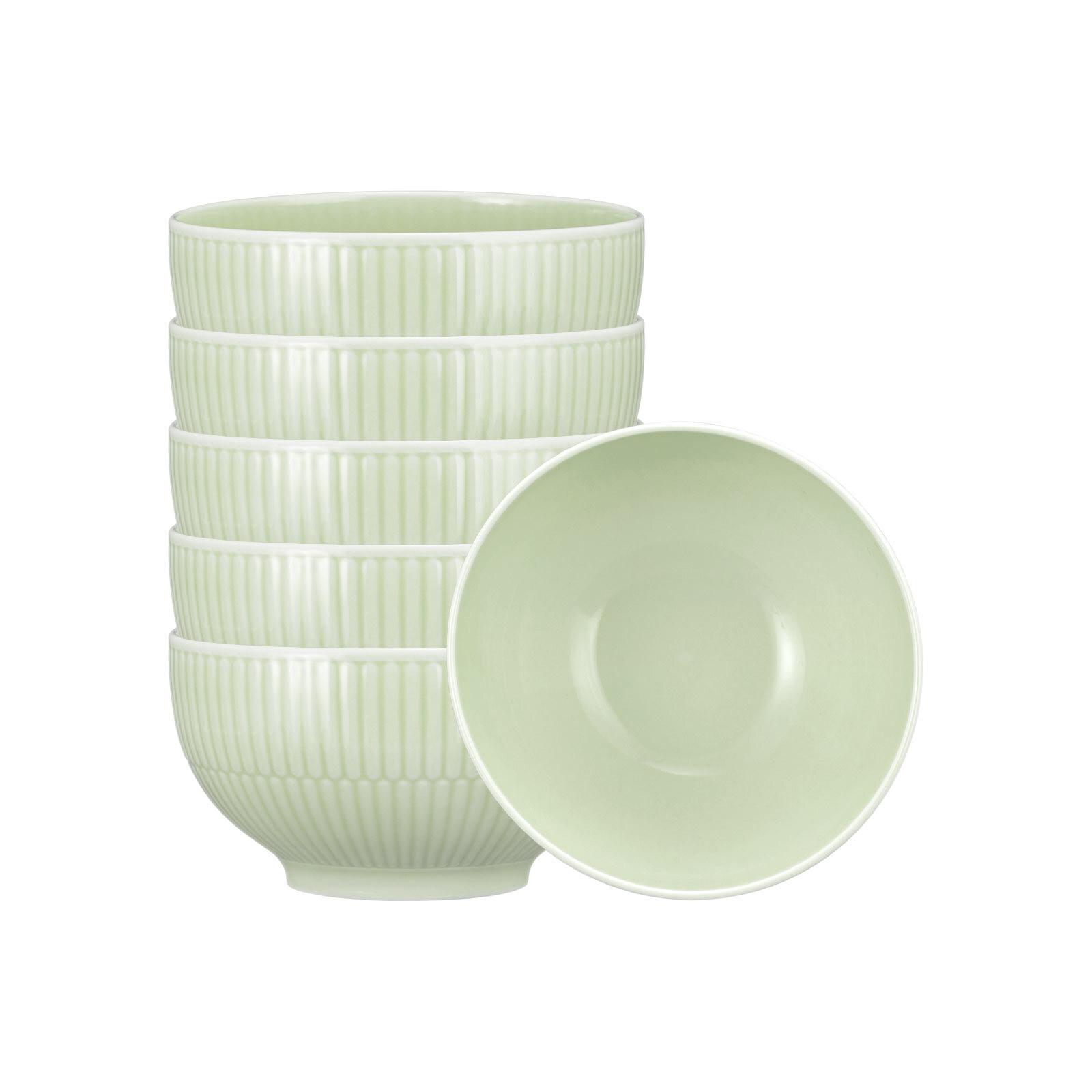 CAFÉ AU LAIT SCHALEN Amina Seladon ø 12,9 cm 6er Set - Grün, Keramik (0.5L) - Seltmann Weiden