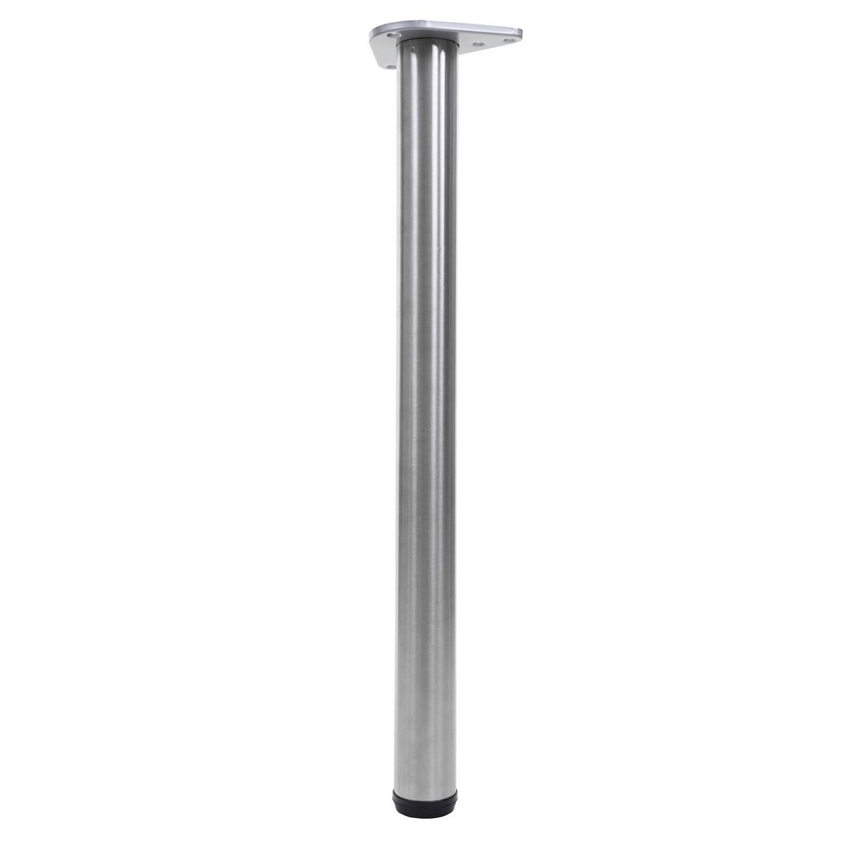 TISCHBEIN rund Silber 2er-Set - Silberfarben, Metall (17/73/6cm) - MCW