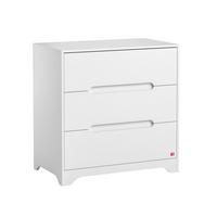 KINDERKOMMODE Ova Weiß - Weiß, Holzwerkstoff (88.5/89.5/52cm) - Petits-meubles