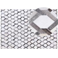 KURZFLOR-TEPPICH Aydin 230/160 cm - Grau, Fell (160/230cm) - Beliani