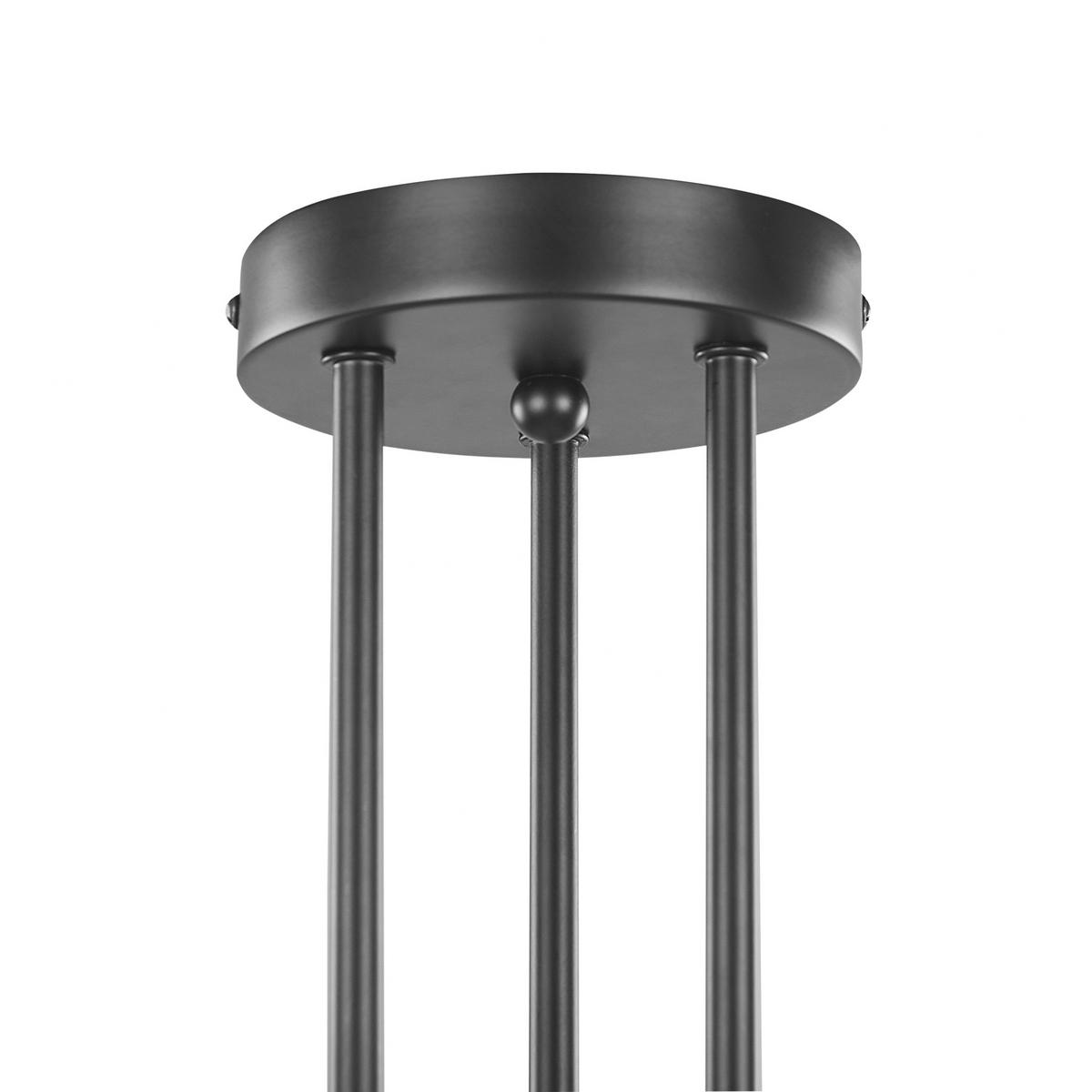 HÄNGELAMPE Kidane 61/61/33 cm - Schwarz, Metall (61/61/33cm) - Beliani