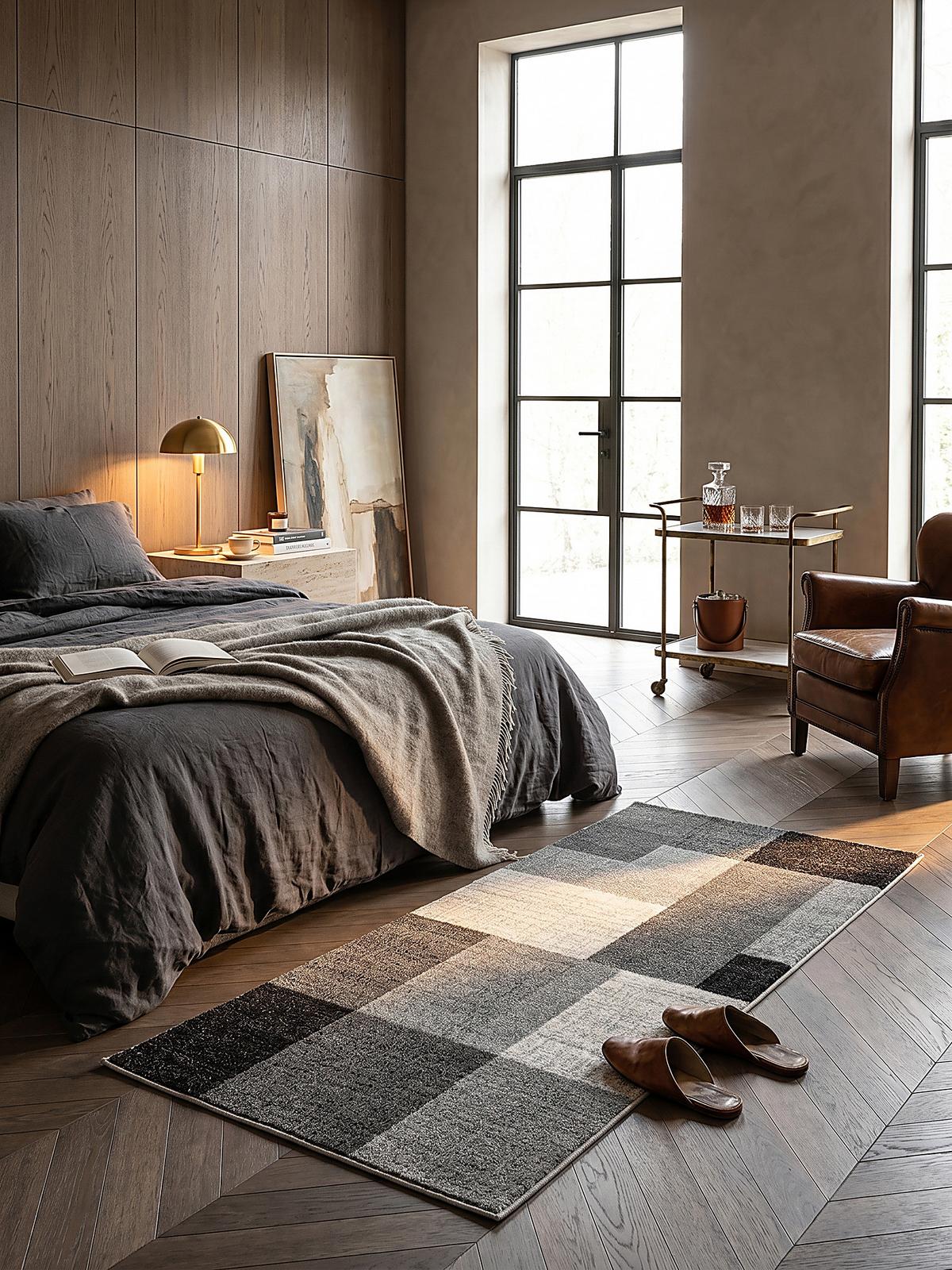 TEPPICH Niederflor Patchwork THUR Polypropylen Grau 80 x 140 cm - Grau, Textil (80/140cm) - KADIMA DESIGN