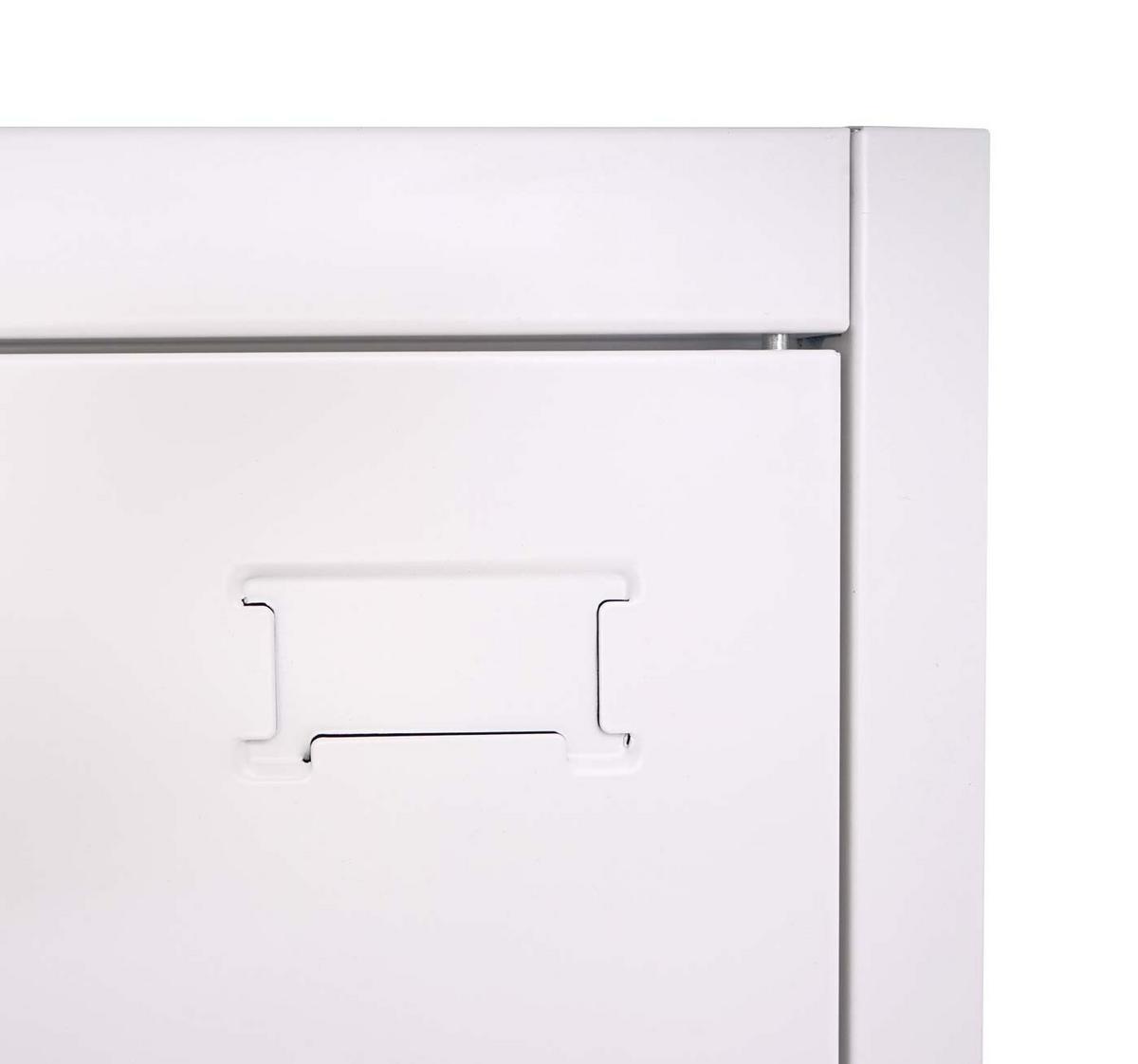 AKTENSCHRANK Weiß - Weiß, Metall (90/185/40cm) - MCW