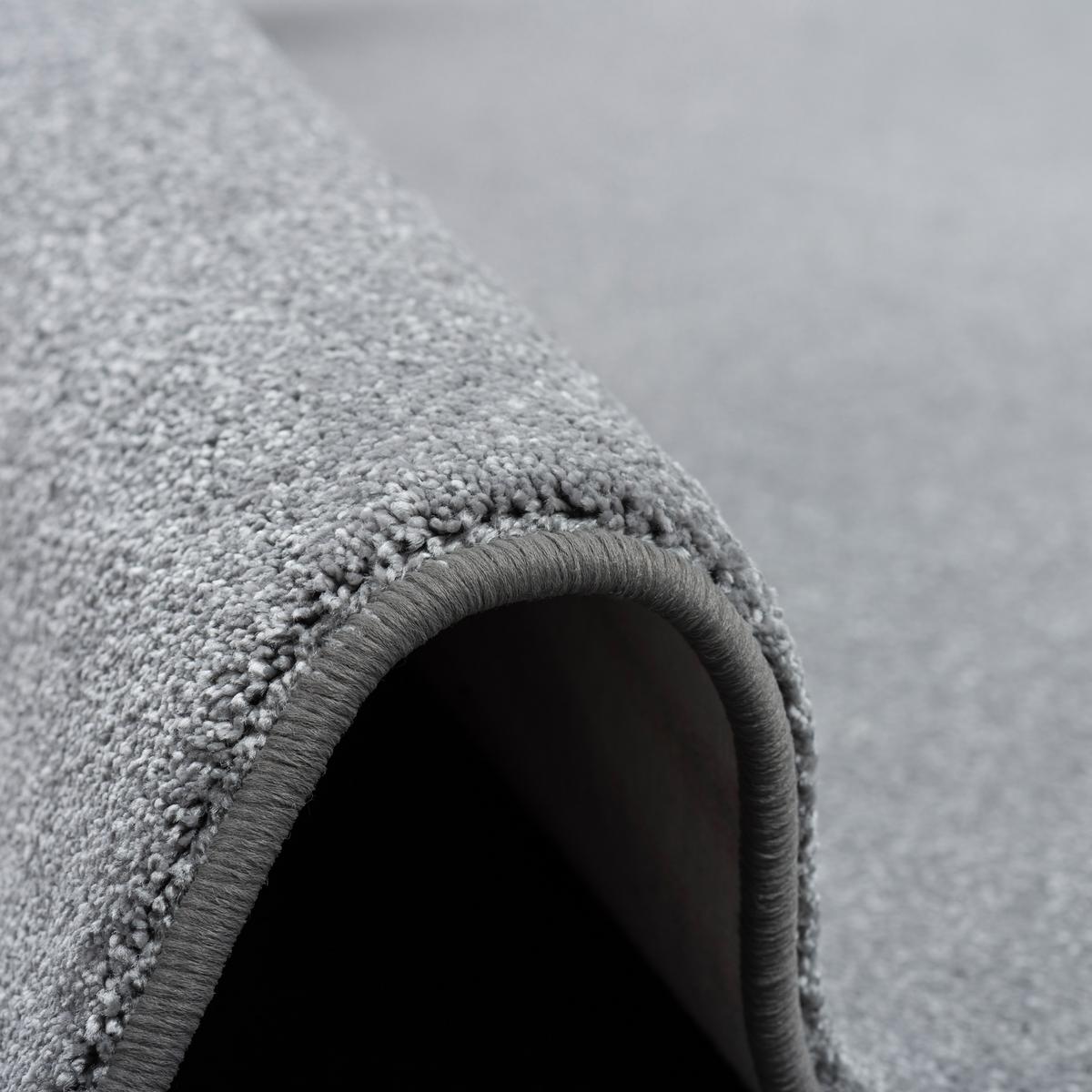 HOCHFLOR LUXUS VELOURS TEPPICH TOUCH - Grau, Textil (80/240cm) - Snapstyle