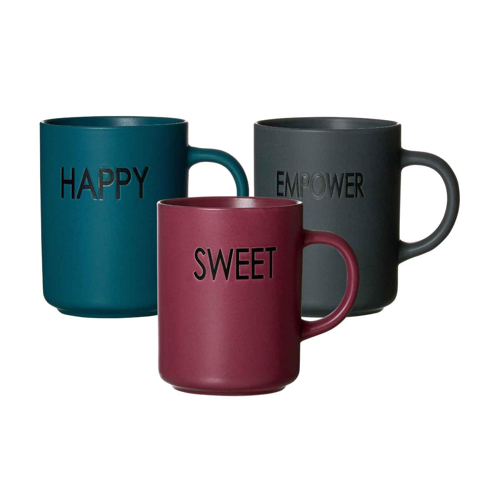 HENKELBECHER SET Statement bunt 390 ml 3-tlg. - Multicolor, Keramik (0.39L) - Ritzenhoff Breker