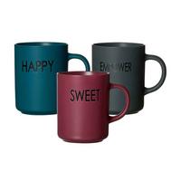 HENKELBECHER SET Statement bunt 390 ml 3-tlg. - Multicolor, Keramik (0.39L) - Ritzenhoff Breker