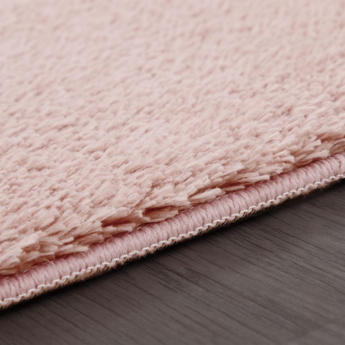 KURZFLORTEPPICH, einfarbig, Hellrosa, 60 x 100 cm - Rosa, Textil (60/100cm) - KADIMA DESIGN