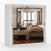 KLEIDERSCHRANK Milan 203 cm, 203/215/64, 2-türig, weiß - Weiß, Holzwerkstoff (203/215/64cm) - imoebel24