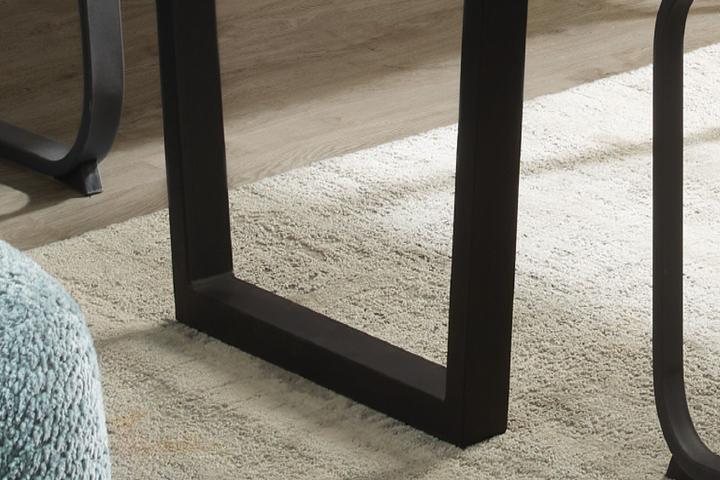 Ausziehtisch Tischbeine Schwarz Eisen U-Form