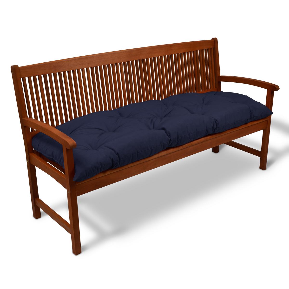BANKPOLSTER Flair BK 150/50/8cm Dunkelblau - Dunkelblau, Textil (50/10/150cm) - Beautissu 