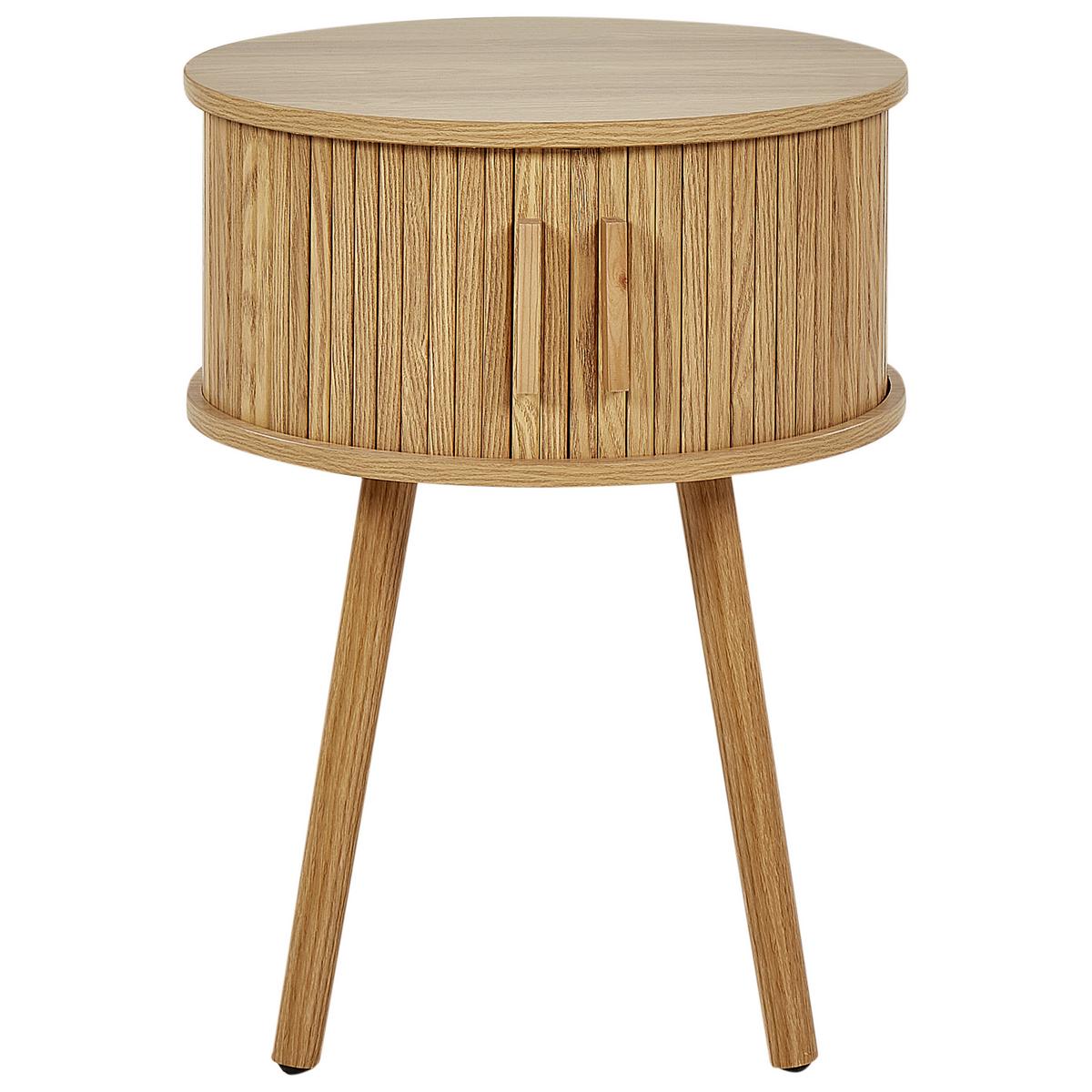 NACHTTISCH Braun Selah - Braun, Holzwerkstoff (45/45/59cm) - Beliani