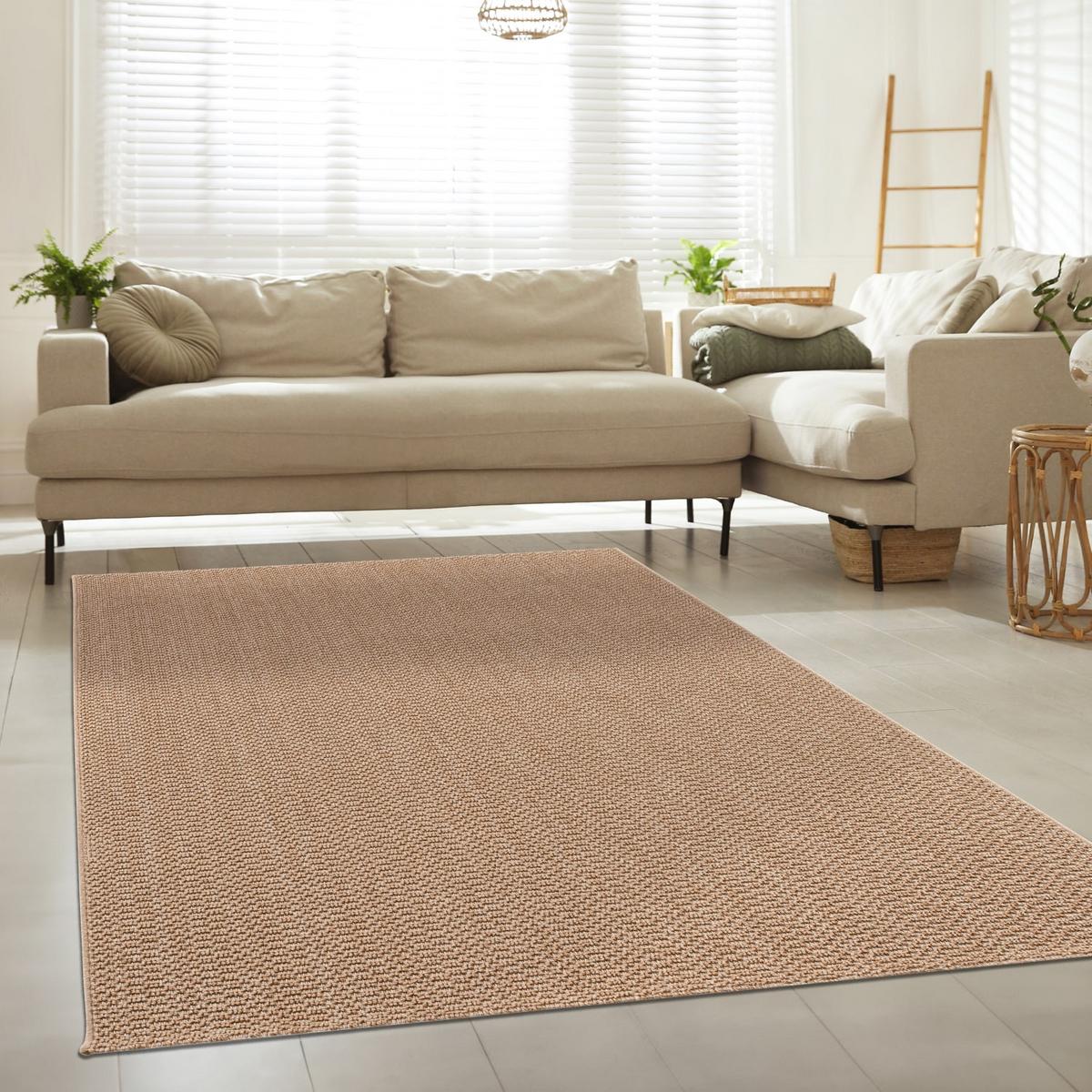 KURZFLORTEPPICH, einfarbig, aus Polypropylen, Beige, 160 x 220 cm - Beige, Textil (220/160cm) - KADIMA DESIGN