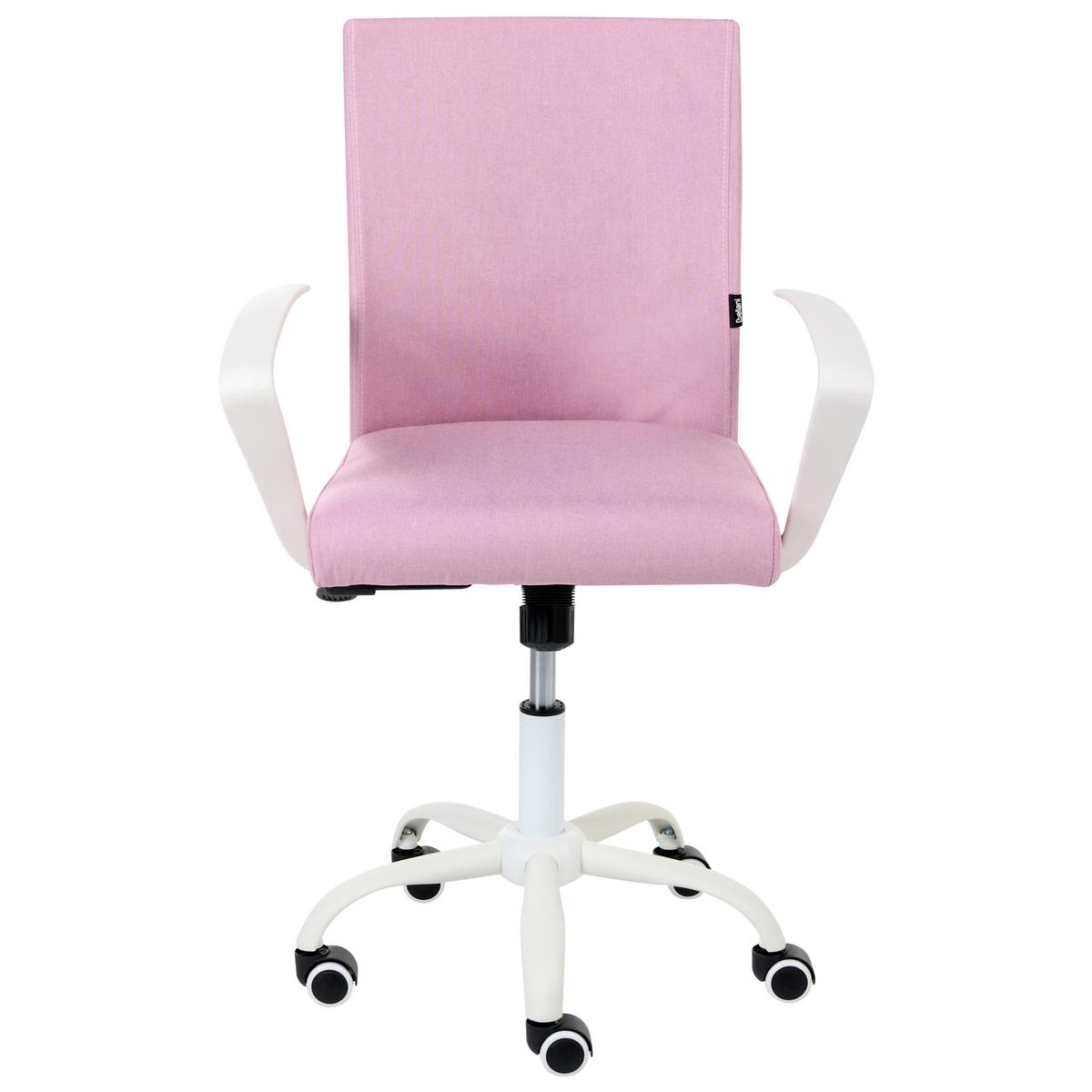 BÜROSTUHL Rosa Modra - Pink, Textil (52/91/52cm) - Beliani