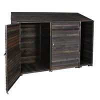 GERÄTESCHUPPEN Anthrazit - Anthrazit, Holz (250/180/93cm) - MCW
