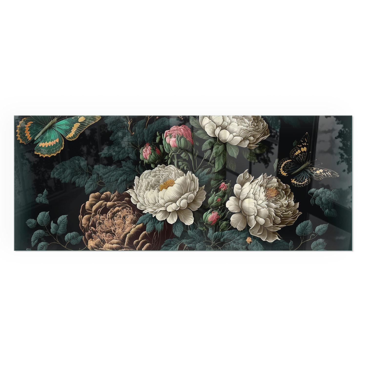 GLASPLATTE für Kamin 125x50 cm - Grün, Glas (125/50/0.4cm) - TULUP