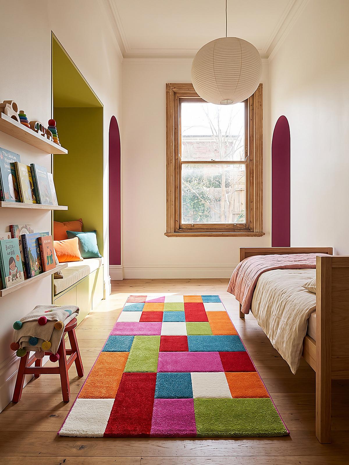 KINDERTEPPICH Kurzflor Patchwork CASOLA Polypropylen Mehrfarbig 80 x 150 cm - Multicolor, Textil (80/150cm) - KADIMA DESIGN