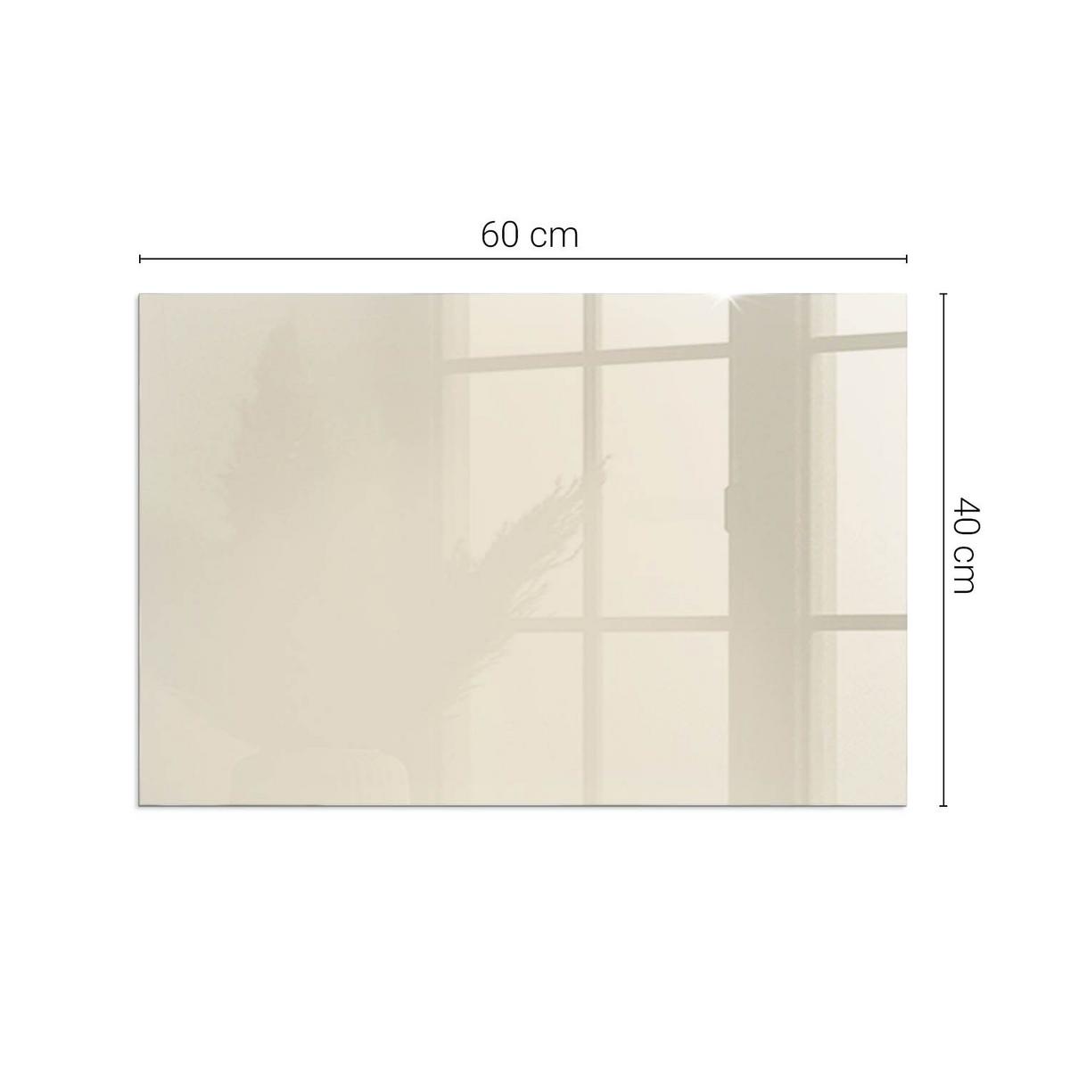 GLASPLATTE für Kamin 60x40 cm - Gelb, Glas (60/40/0.4cm) - TULUP