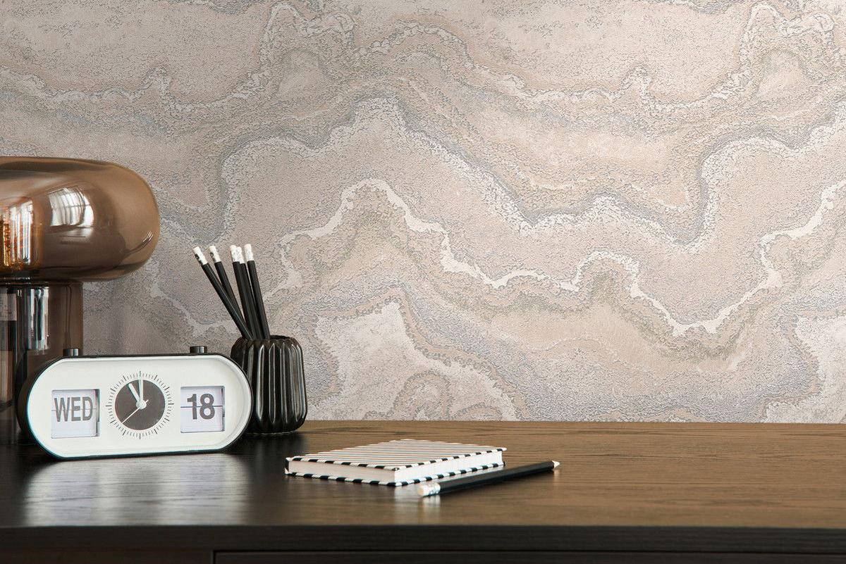 VLIESTAPETE Beige 53/1005 cm - Beige, Textil (53/1cm) - KUNSTLOFT