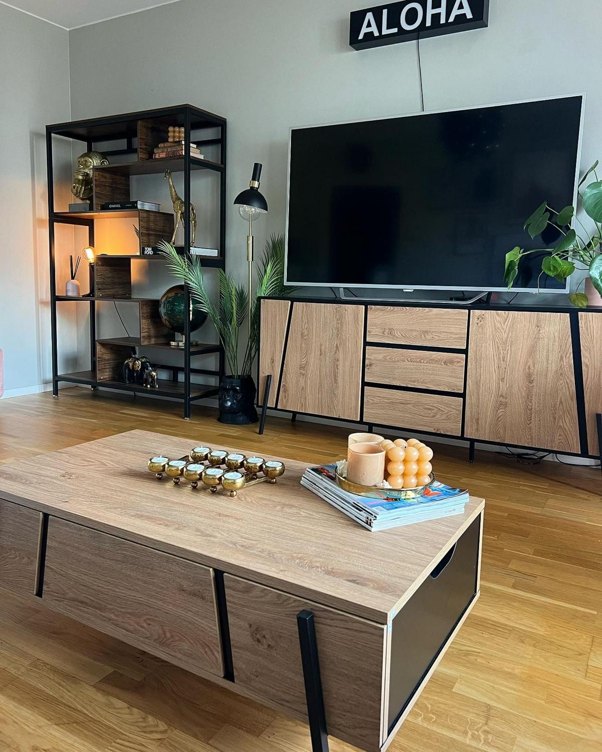 REGAL mit 6 Ebenen 180 cm Braun Daven - Braun, Holzwerkstoff (120/180/27cm) - Beliani