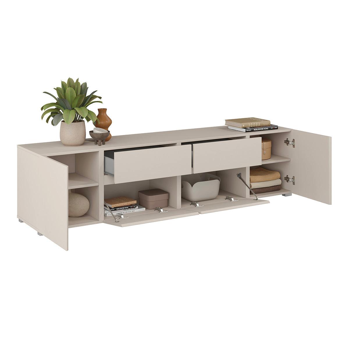 TV-MÖBEL Maxis Kaschmir - Beige, Holzwerkstoff (195/48/40cm) - Petits-meubles