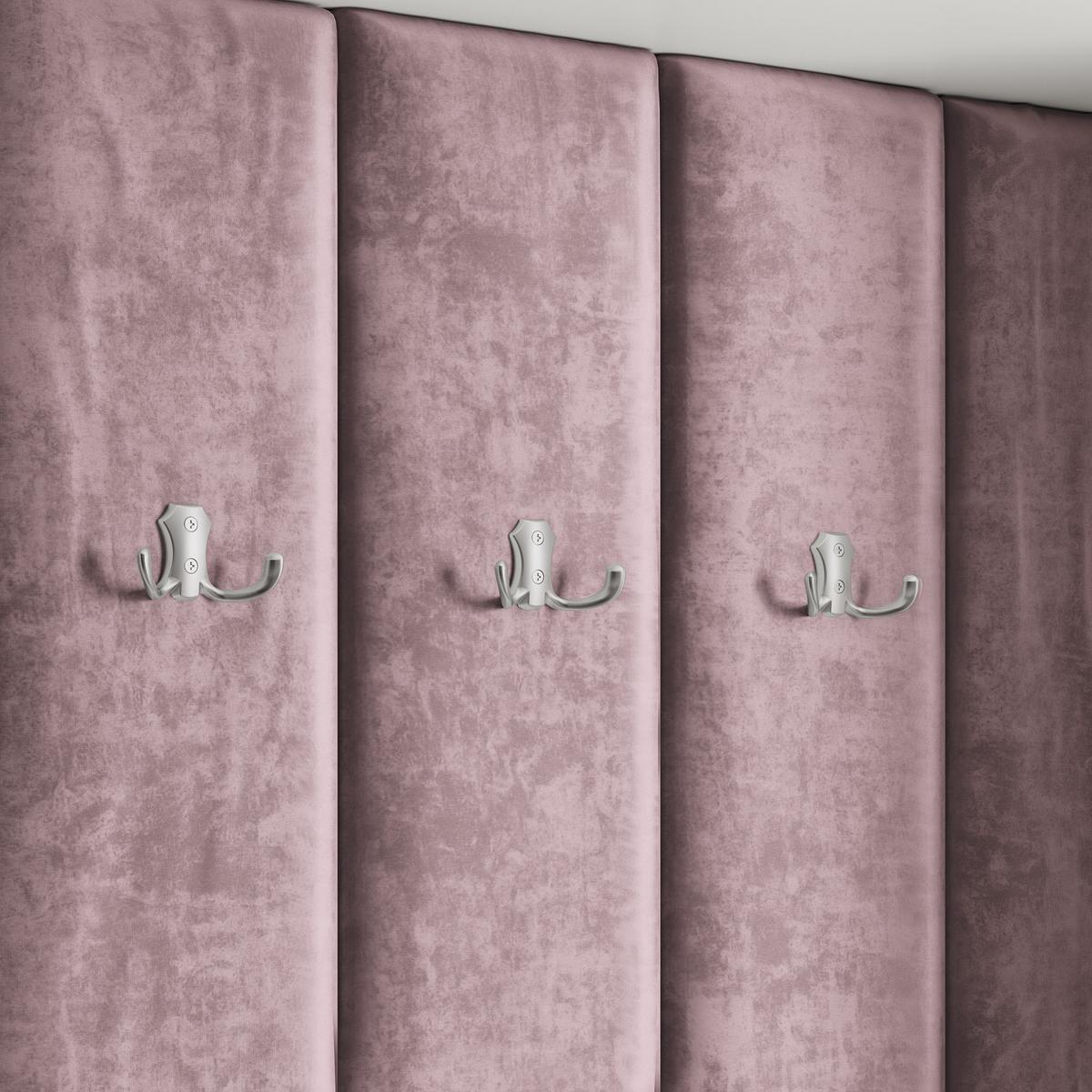 GARDEROBENSCHRANK REMA 200/240/60 cm Modern Garderobe-Set Eiche Wotan - Eiche Wotan/Lila, Holzwerkstoff (200/240/60cm) - MASSENO