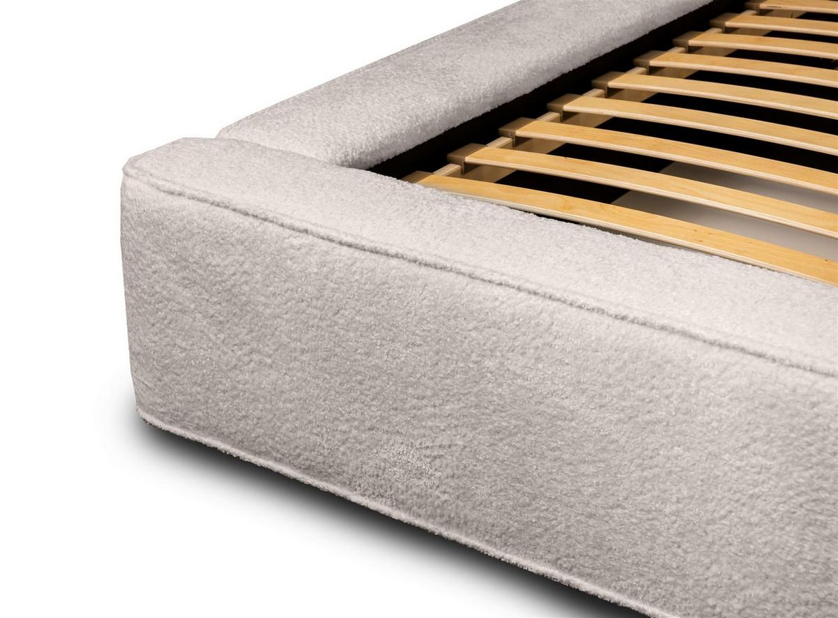 POLSTERBETT Omaha In Euphoria - Creme, Holzwerkstoff/Textil (140/200cm) - Fun Möbel