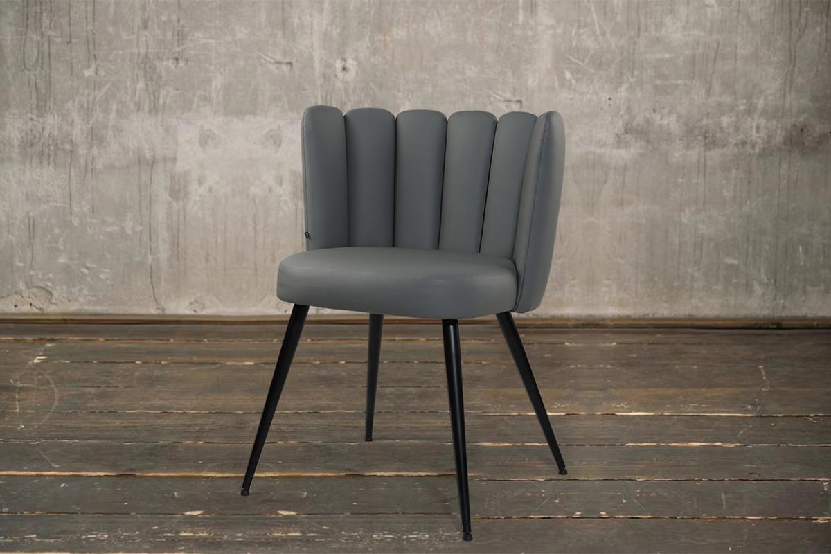 ESSZIMMERSTUHL JADA Grau Kunstleder (1er-Set) - Grau, Kunststoff/Textil (59/79/55cm) - KAWOLA