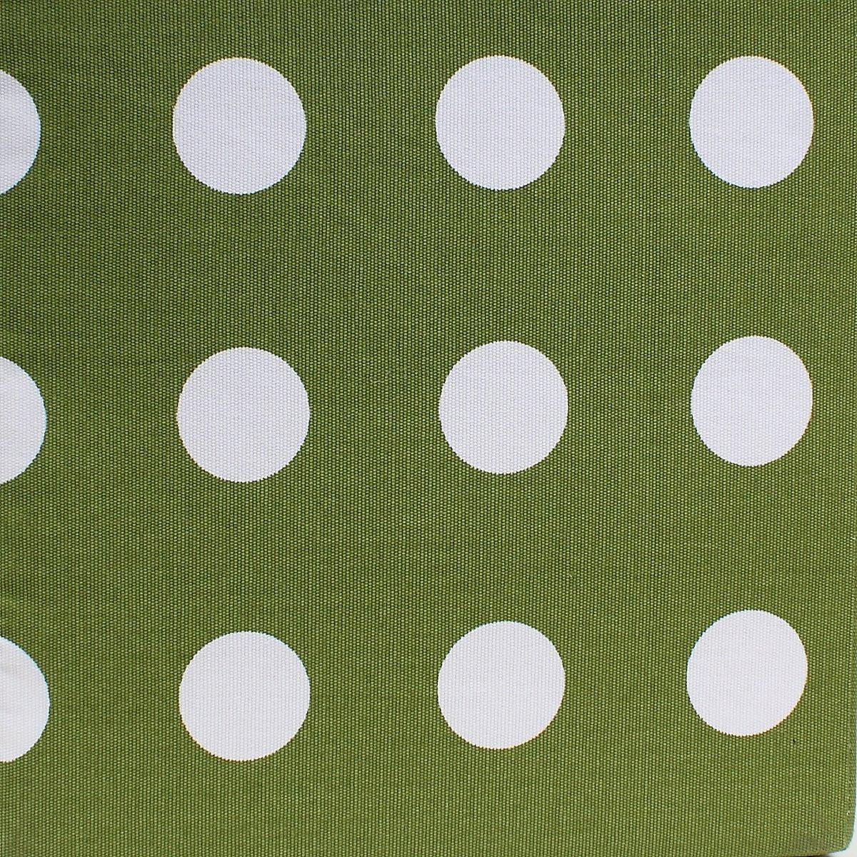 STOFFSCHUBLADE grün mit weißen Punkten - Grün, Textil (27/15/30cm) - Calicosy