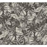 VLIESTAPETE Schwarz-Weiß 53/1005 cm - Schwarz, Textil (53/1cm) - KUNSTLOFT