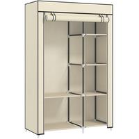 KLEIDERSCHRANK, Stoffschrank, Creme - Creme, Metall (43/162.5/103cm) - HOMCOM