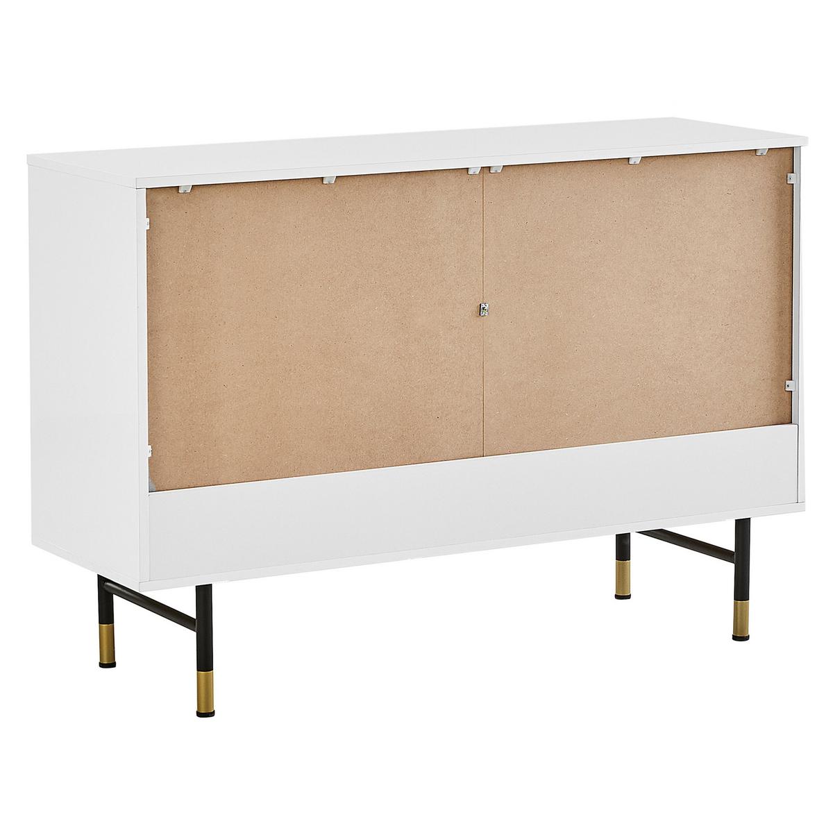 SCHRANK Weiß Adante - Weiß, Holzwerkstoff (120/82/40cm) - Beliani