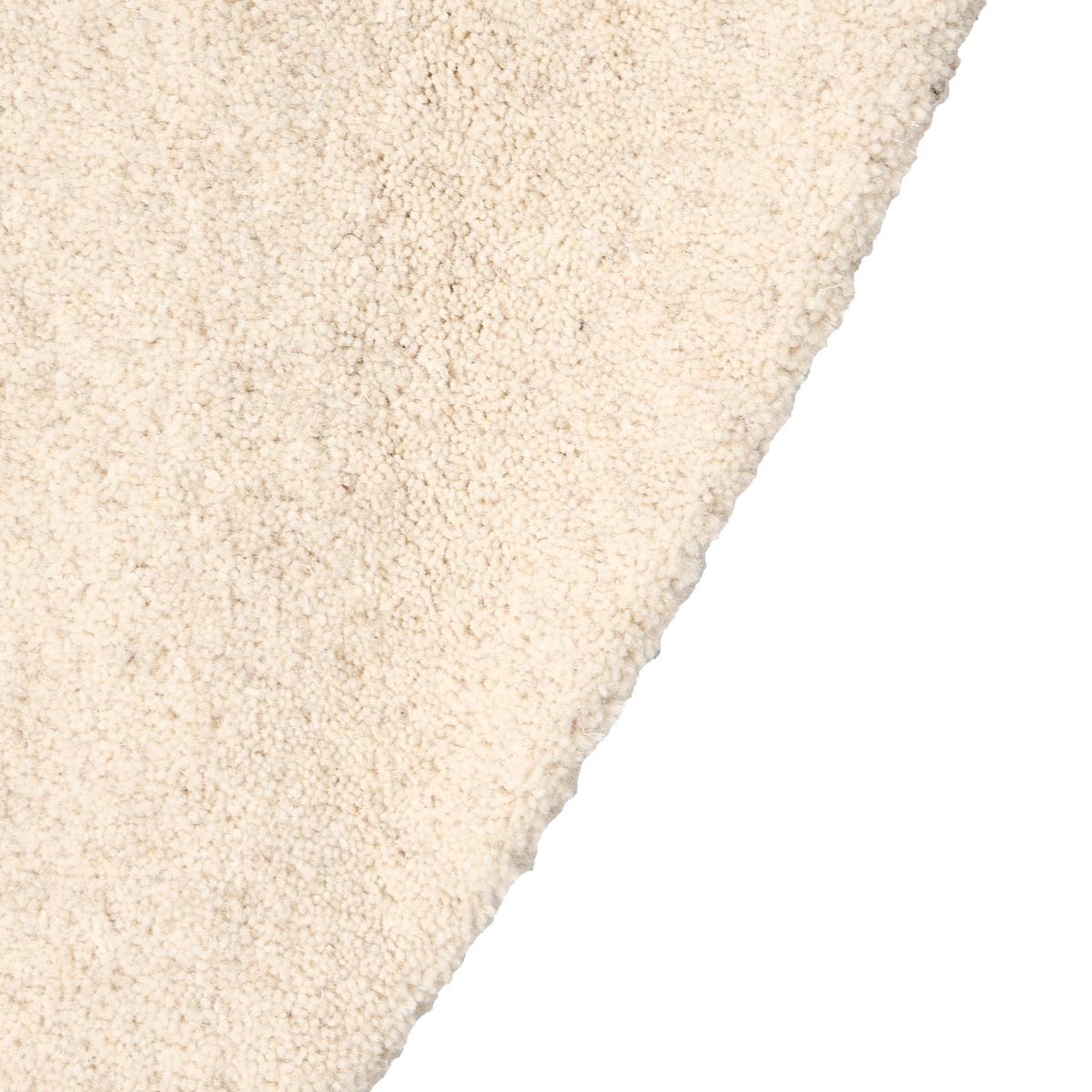 TEPPICH Cremeweiß 140 cm Wolle Vasco - Creme, Textil (140/140cm) - Beliani