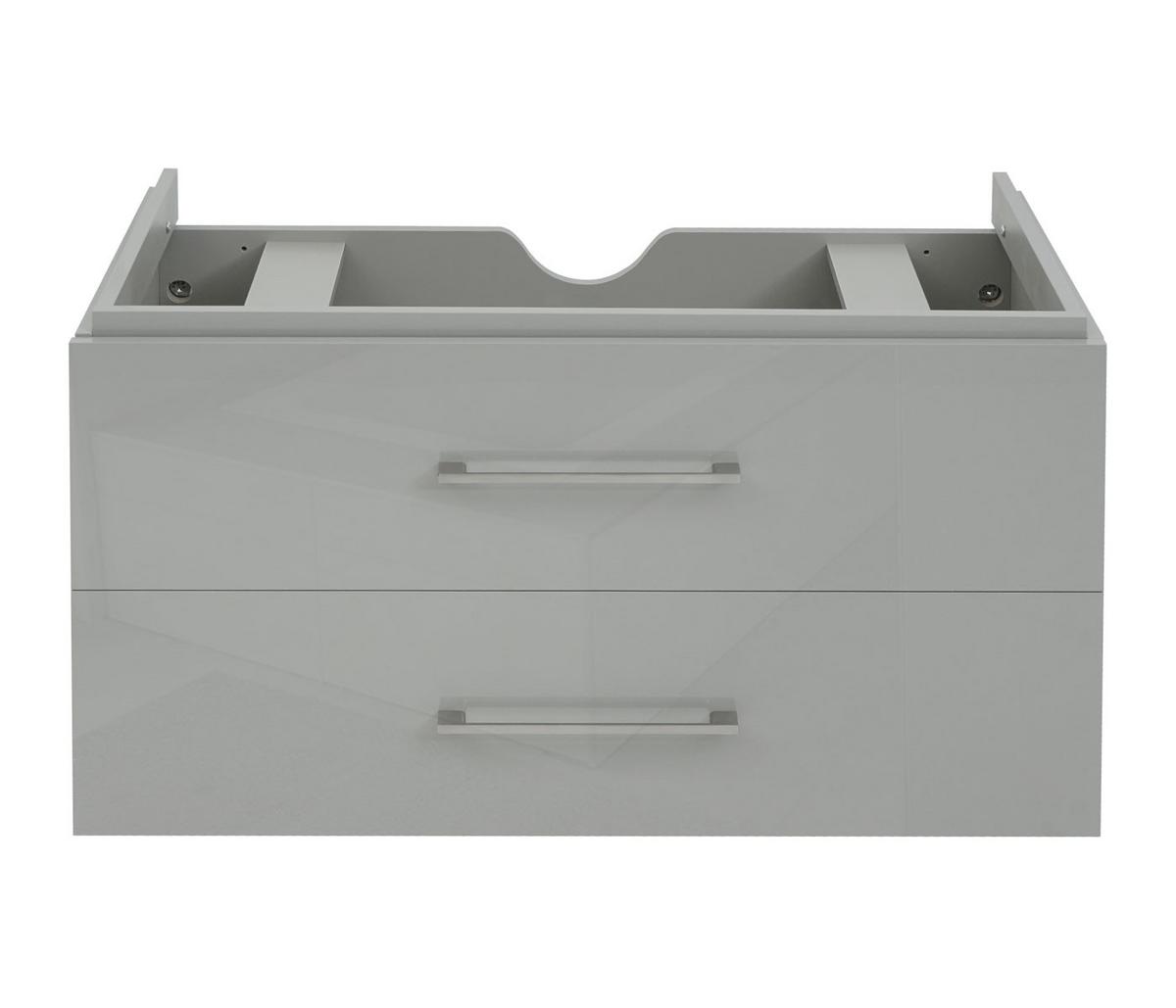 WASCHBECKENUNTERSCHRANK PREMIUM Grau - Grau, Holz (89/54/46cm) - MCW